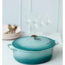 Cocotte en Fonte Ovale 29 cm Quartz Chasseur
