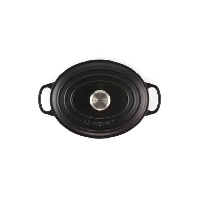 Cocotte en fonte Ovale 40 cm Noir mat Le Creuset Signature