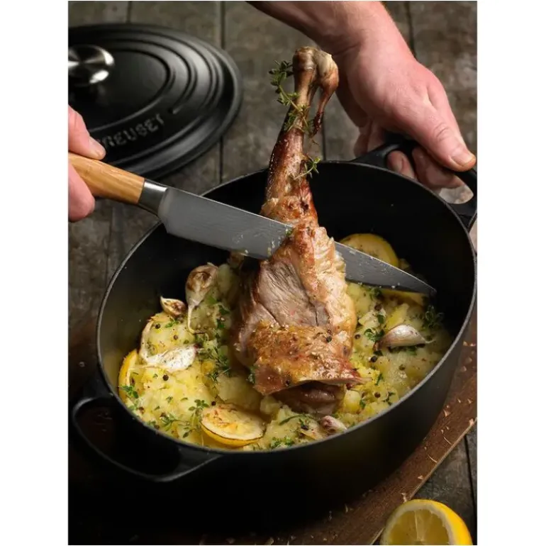 Cocotte en fonte Ovale 40 cm Noir mat Le Creuset Signature