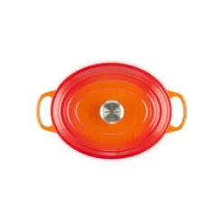 Cocotte en fonte Ovale 33 cm Volcanique Le Creuset Signature