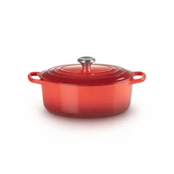 Cocotte en Fonte Ovale 31 cm Cerise Le Creuset Signature