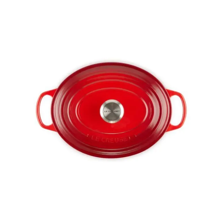 Cocotte en Fonte Ovale 31 cm Cerise Le Creuset Signature