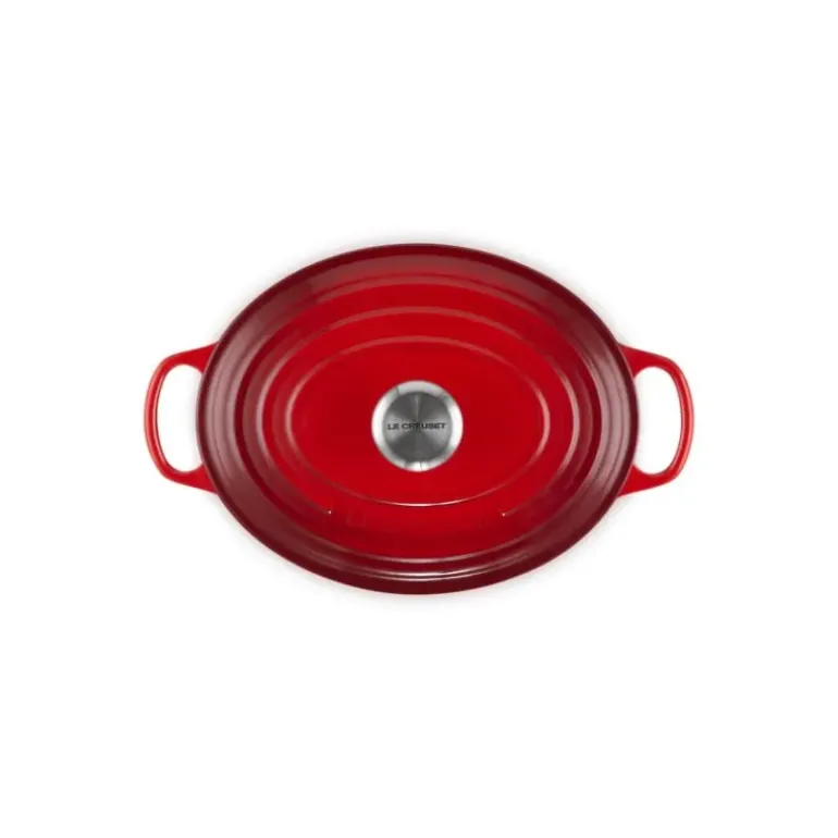 Cocotte en Fonte Ovale Basse 27 cm Cerise Le Creuset Signature