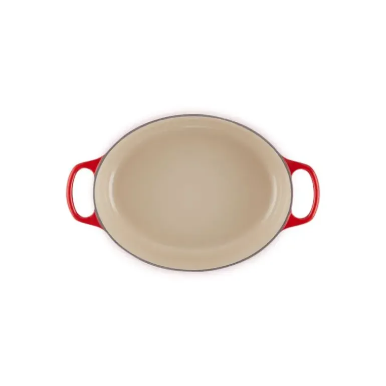 Cocotte en Fonte Ovale Basse 27 cm Cerise Le Creuset Signature