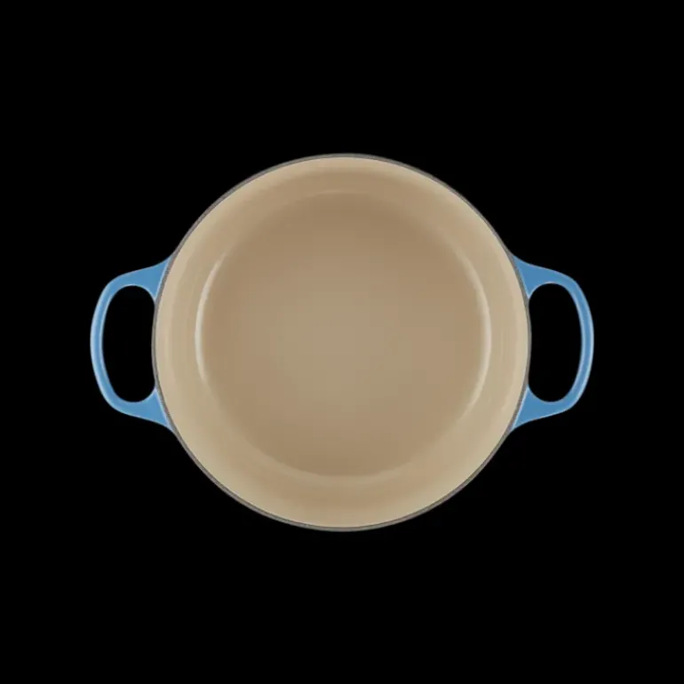 Cocotte en Fonte Ronde 26 cm Azur Le Creuset Signature