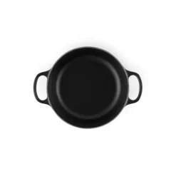 Cocotte en fonte Ronde 28 cm Noir mat Le Creuset Signature
