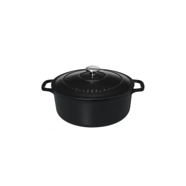 Cocotte en Fonte Ronde 26 cm Noir Mat Chasseur