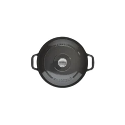 Cocotte en Fonte Ronde 24 cm Caviar Chasseur