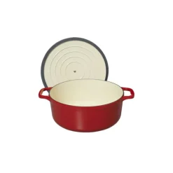 Cocotte en Fonte Ronde 20 cm Rouge Chasseur