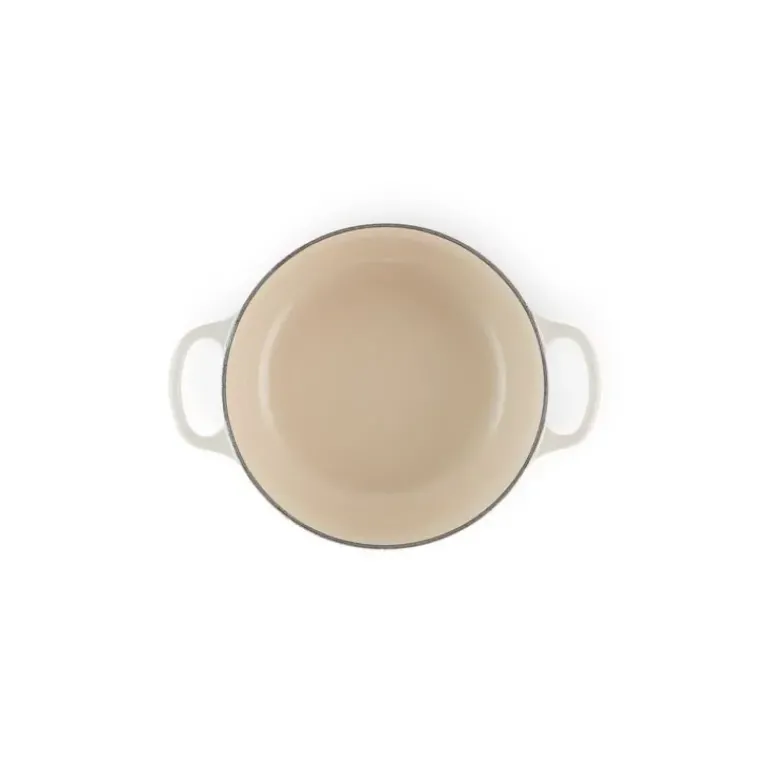 Cocotte en fonte Ronde 24 cm Meringue Signature Le Creuset