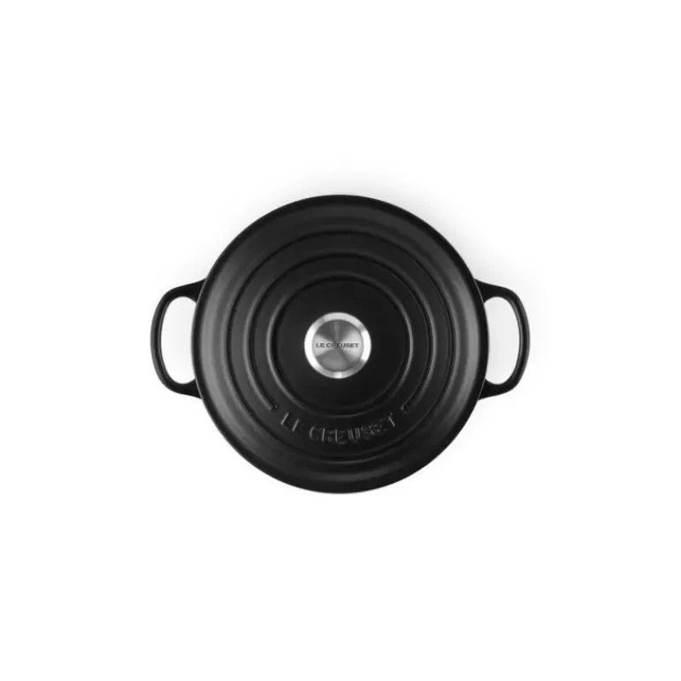 Cocotte en Fonte Ronde 26 cm Noir mat Le Creuset Signature