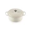 Cocotte en fonte Ronde 26 cm Meringue Signature Le Creuset