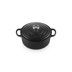 Cocotte en Fonte Ronde 22 cm Noir mat Le Creuset Signature
