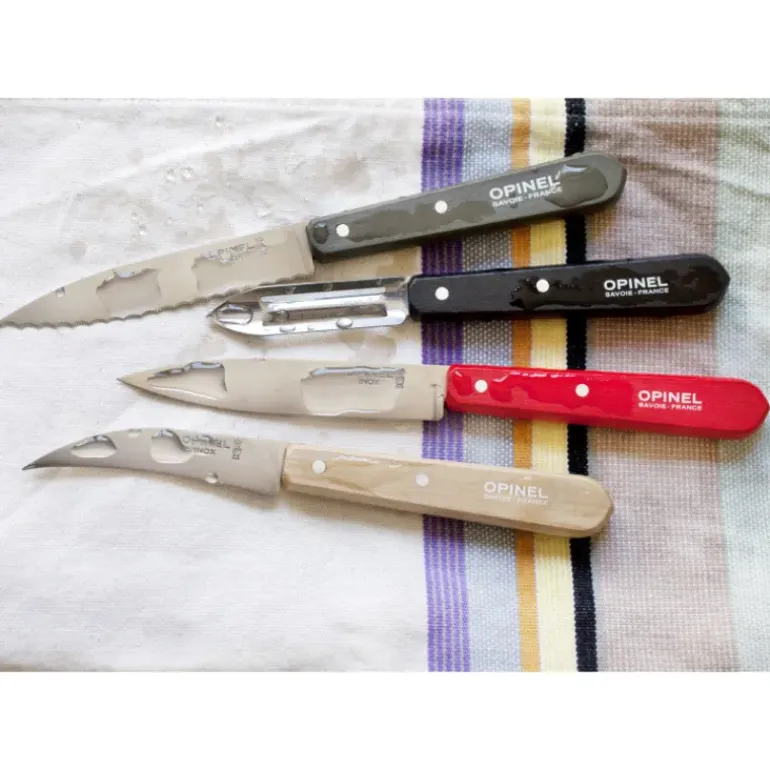 Coffret 3 Couteaux de Cuisine et un Eplucheur Loft Les Essentiels Opinel