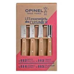 Coffret 3 Couteaux de Cuisine et un Eplucheur Les Essentiels Opinel