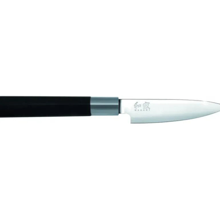 Coffret 3 Couteaux Japonais Universel 10 cm Universel 15 cm et Santoku 16,5 cm Wasabi Black Kai