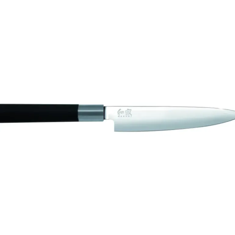Coffret 3 Couteaux Japonais Universel 10 cm Universel 15 cm et Santoku 16,5 cm Wasabi Black Kai