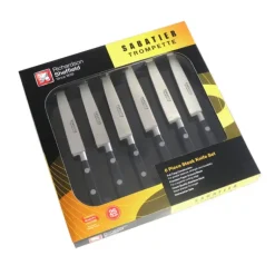 Coffret 6 Couteaux Steak 23 cm Sabatier Trompette