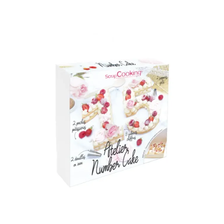 Coffret Atelier Number Cake (16 pièces) Scrapcooking