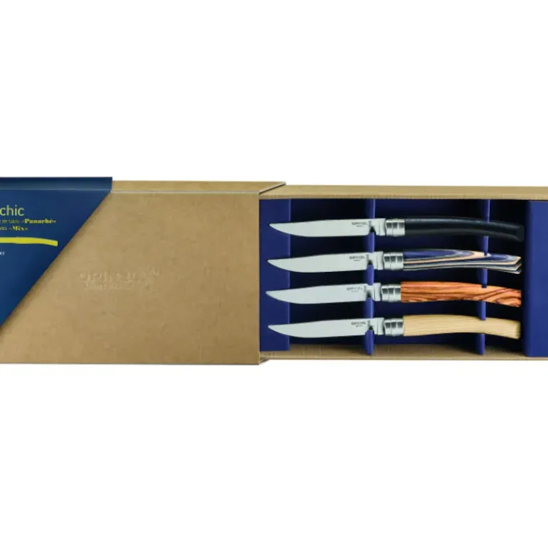 Coffret Panaché 4 Couteaux de Table Table Chic Opinel