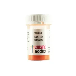 Colorant alimentaire Jaune E102 10g Poudre Hydrosoluble Cuisineaddict