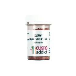 Colorant alimentaire Orange Carotène E160A 10g Poudre Hydrosoluble Cuisineaddict