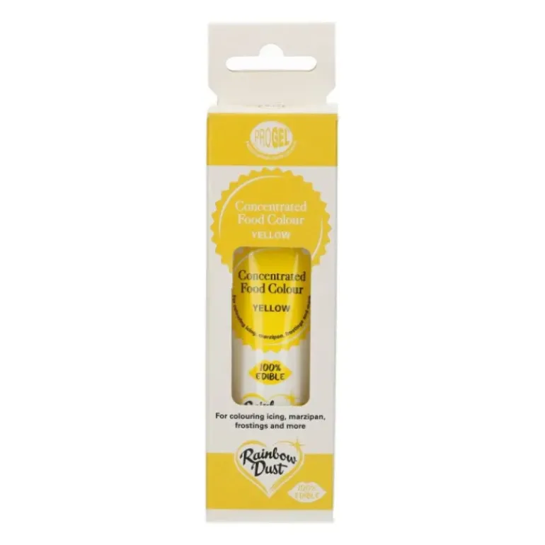 Colorant Alimentaire ProGel Jaune 25g Rainbow Dust