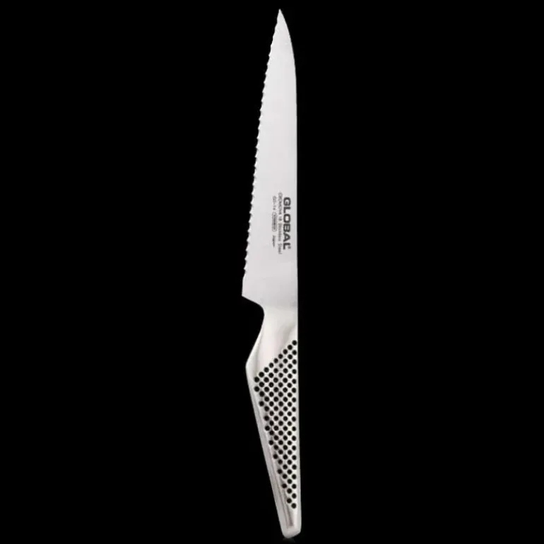 Couteau à lame crantée Global GS14 150 mm