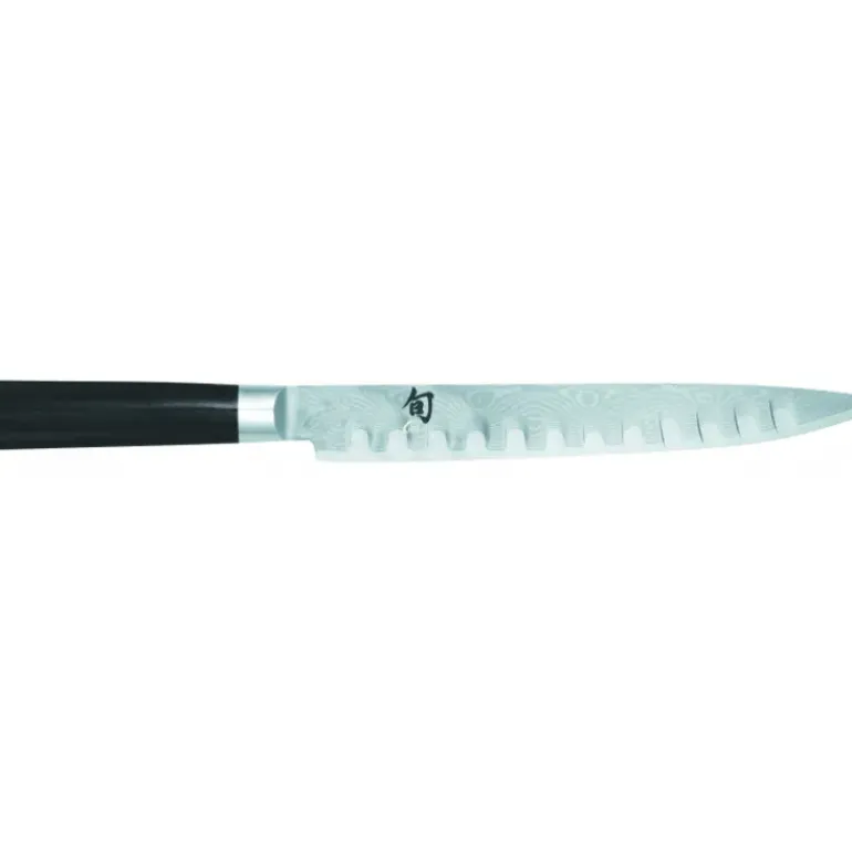 Couteau à Trancher 23 cm Lame Alvéolée Shun Classic Damas Kai