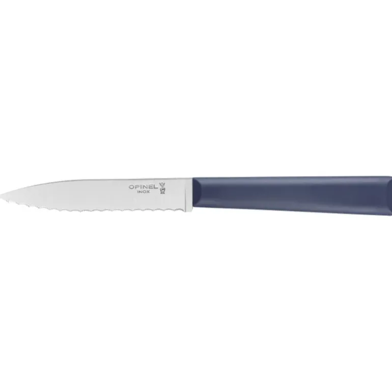 Couteau d'Office 10 cm Cranté Bleu Les Essentiels + Opinel