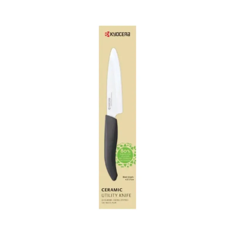 Couteau d'Office Céramique Noir 11 cm Gen Earth Kyocera