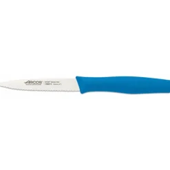Couteau d'Office Cranté Inox 10 cm Bleu Arcos NOVA