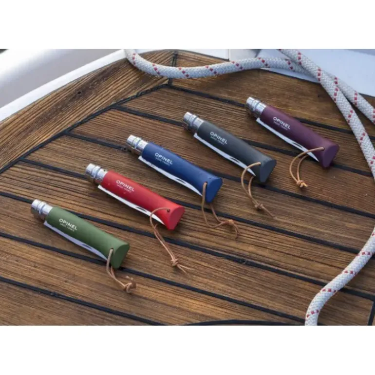 Couteau N°8 Baroudeur Bleu Foncé Colorama Opinel