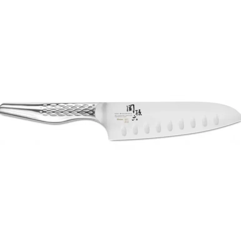 Couteau Santoku 16,5 cm Lame Alvéolée Seki Magoroku Shoso Kai