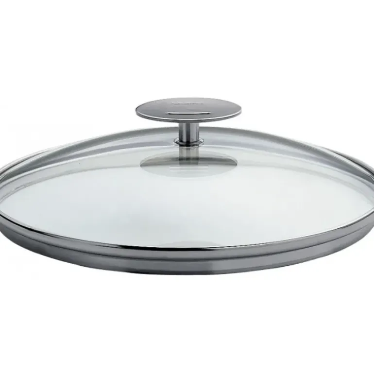 Couvercle en Verre bombé Platine Ø 26 cm Cristel