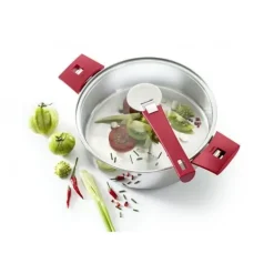 Couvercle en Verre bombé Platine Ø 22 cm Cristel