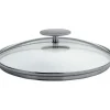 Couvercle en Verre bombé Platine Ø 18 cm Cristel