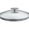 Couvercle en Verre bombé Platine Ø 20 cm Cristel