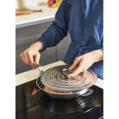 Couvercle Inox Universel Ø 20-24 cm De Buyer