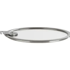 Couvercle Plat en Verre Trempé 22 cm Strate Amovible Cristel