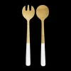 Couverts à Salade en Bambou 31 cm Pebbly