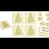 Décoration Bûche de Noël en Chocolat Blanc Joyeux Noël (x48) Florensuc