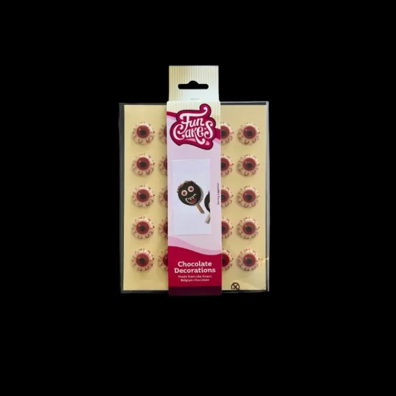 Décors Chocolat Blanc Œil Funcakes (x25)