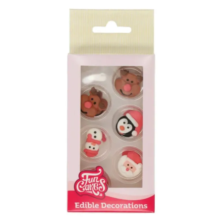Décors en Sucre Personnages de Noël (x12) Funcakes