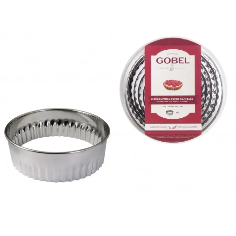 Découpoirs Ronds cannelés inox (boite de 8)