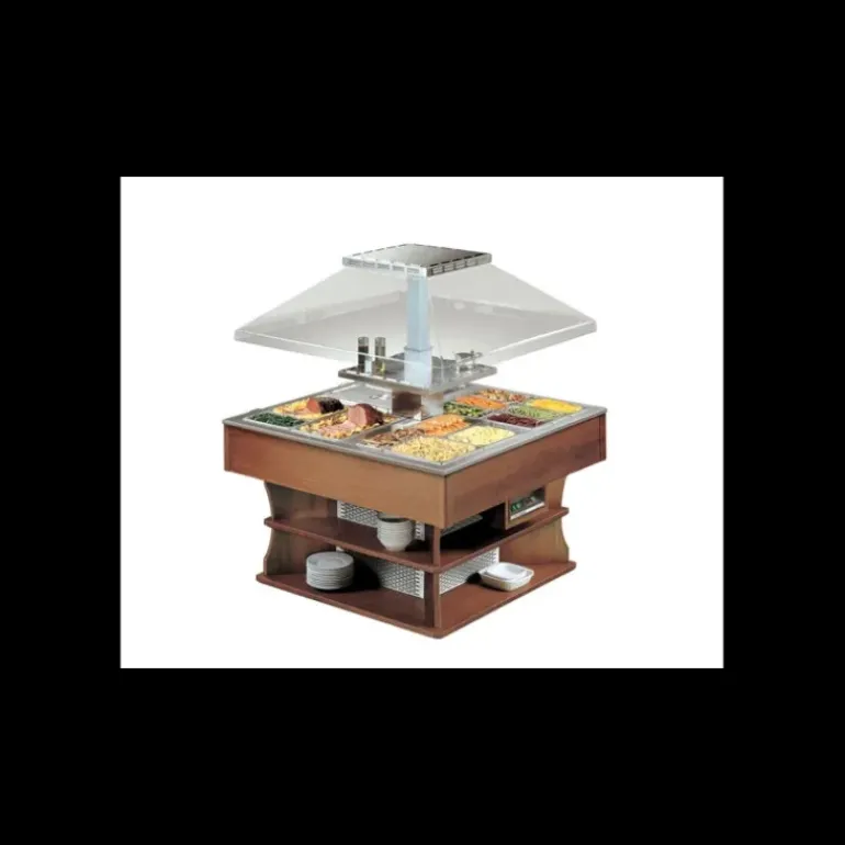 Desserte Chaude Bain-Marie 1395 x 1395 x 1707 mm Tecfrigo