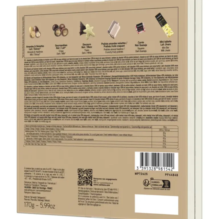 DLUO Courte Calendrier de l'Avent 170 g Valrhona