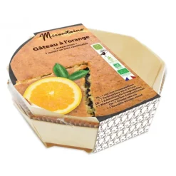 DLUO Courte Préparation Bio Gâteau à l'Orange + Moule en Bois Mirontaine