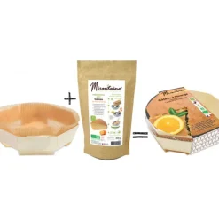 DLUO Courte Préparation Bio Gâteau à l'Orange + Moule en Bois Mirontaine