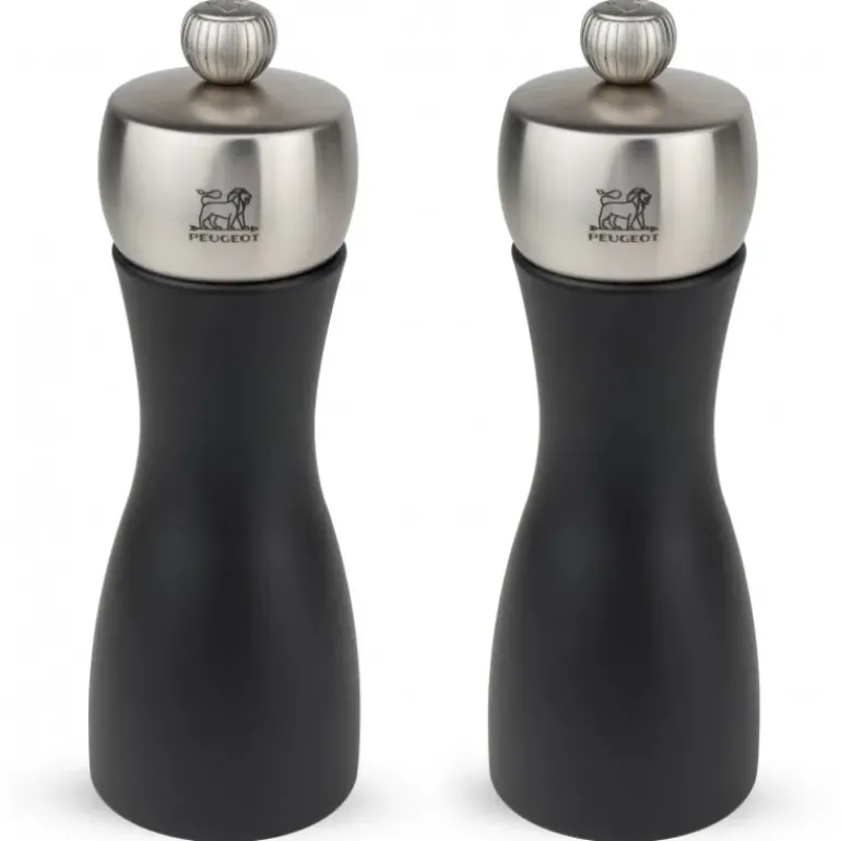 Duo Moulin à Poivre et à Sel Fidji 15 cm Noir-Inox Peugeot